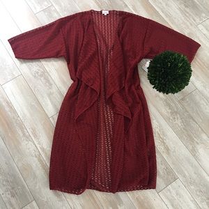 LuLaRoe • NWT Red Lace Shirley